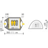 Палатка TALBERG MALM PRO 3 зелёный TLT-019 ZELENYII